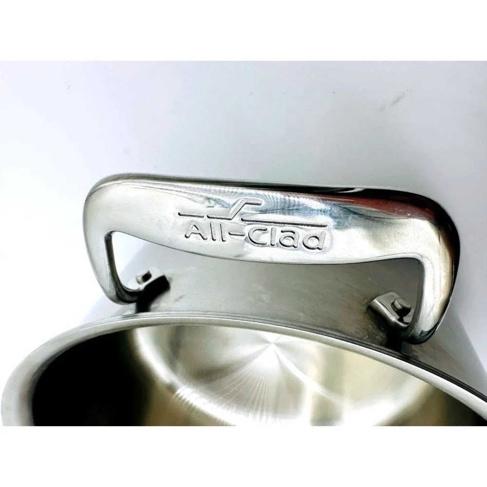 All-Clad Stainless Steel 8 Quart Stockpot with Lid Tri-Ply Bonded Induction USA